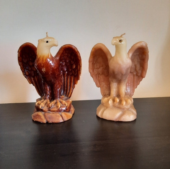 Vintage Wax Eagle Candles Unlit - Choice of Colour - Picture 1 of 11